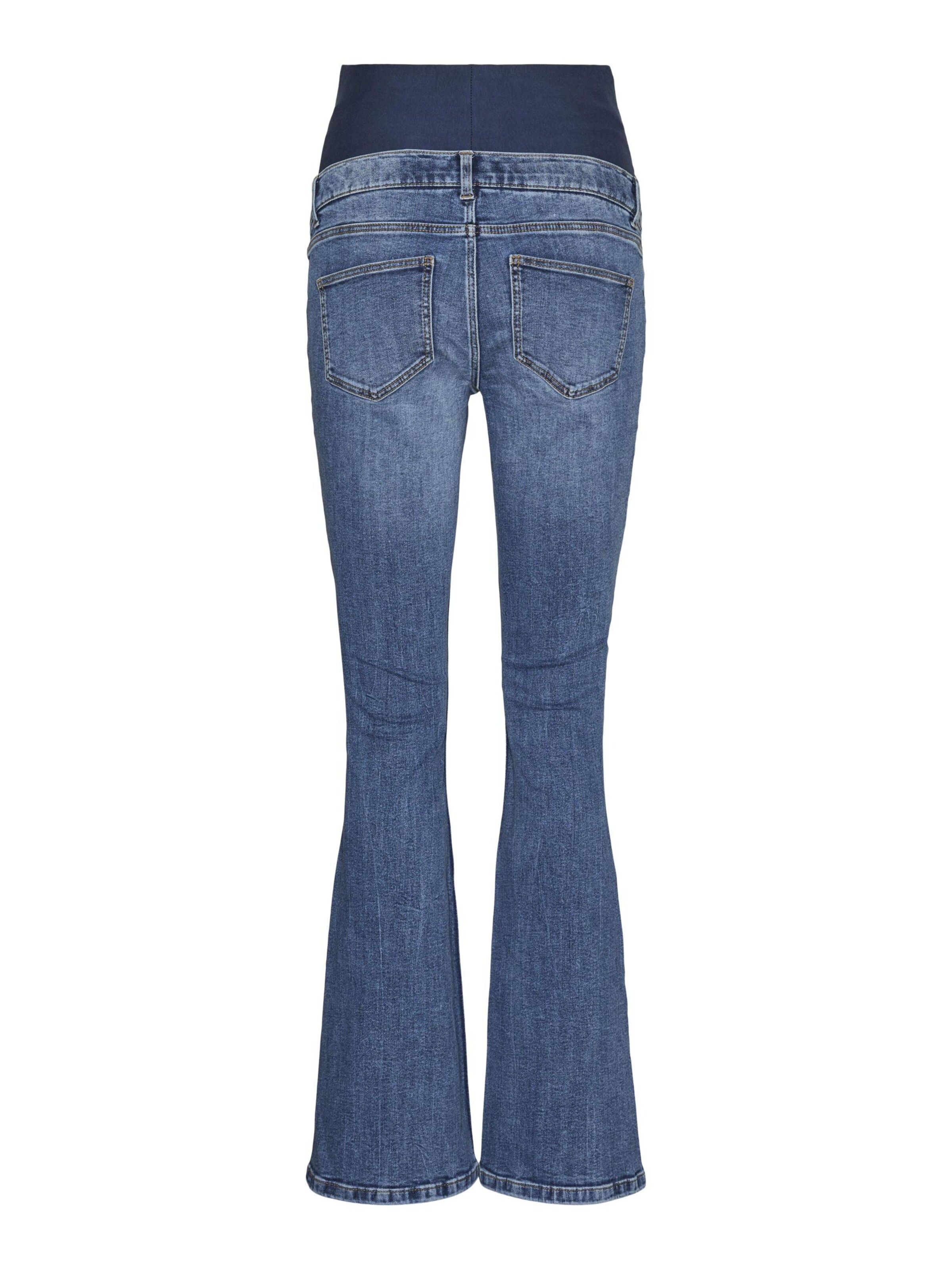 évasé Jean 'VMMSIGI' Vero Moda Maternity en bleu : devant