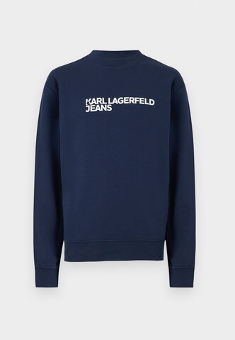 KARL LAGERFELD JEANS Tréning póló 'ESSENTIAL' - kék: elől