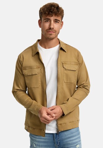 INDICODE JEANS Regular fit Tussenjas ' Russo ' in Bruin: voorkant