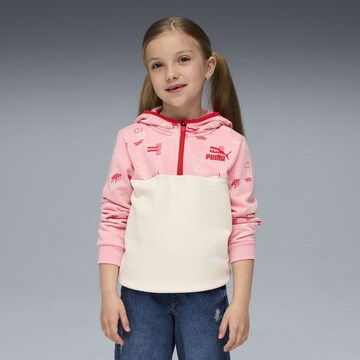 PUMA Sports sweatshirt 'Little Runners' in White: front