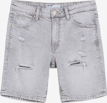 Bershka Regular Jeans in Grey: front