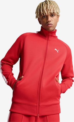 Giacca sportiva 'Puma T7 Always On Track Jacket' di PUMA in rosso: frontale