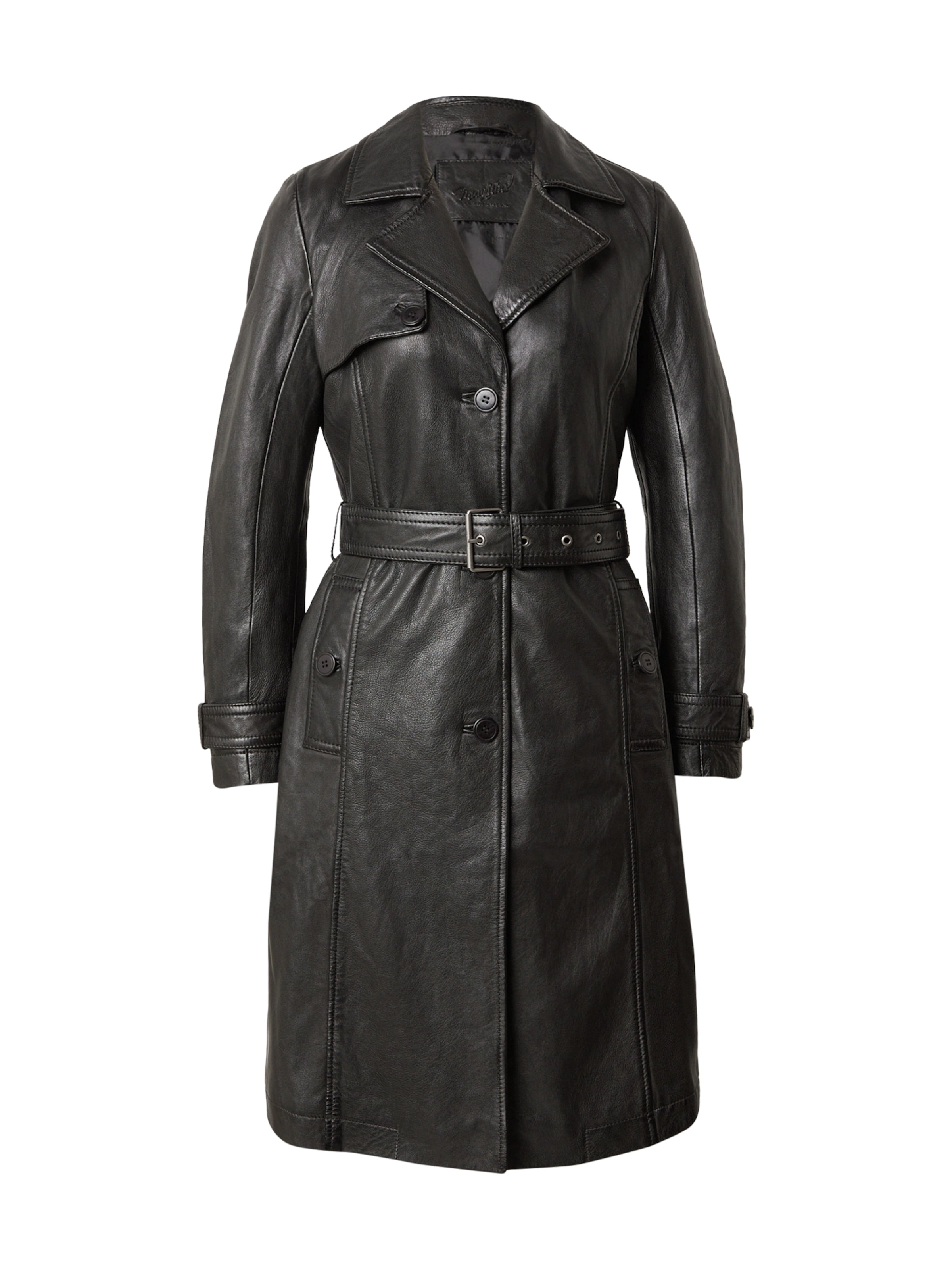 Mauritius Kevad-sügismantel 'Liya', värv must: eest vaates