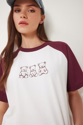 T-shirt Happiness İstanbul en rouge