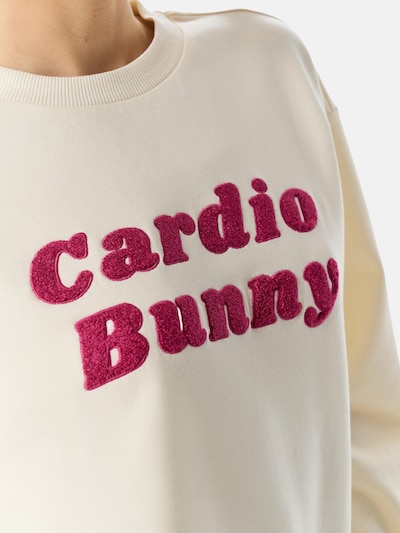 Cardio Bunny Sweat-shirt 'RETRO LOGO' en XS en crème, Vue avec produit