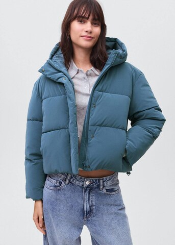 MANGO TEEN Between-Season Jacket 'Anorak' in Blue: front