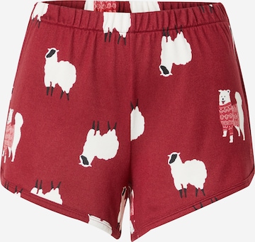 Pantalon de pyjama Gilly Hicks en rouge : devant