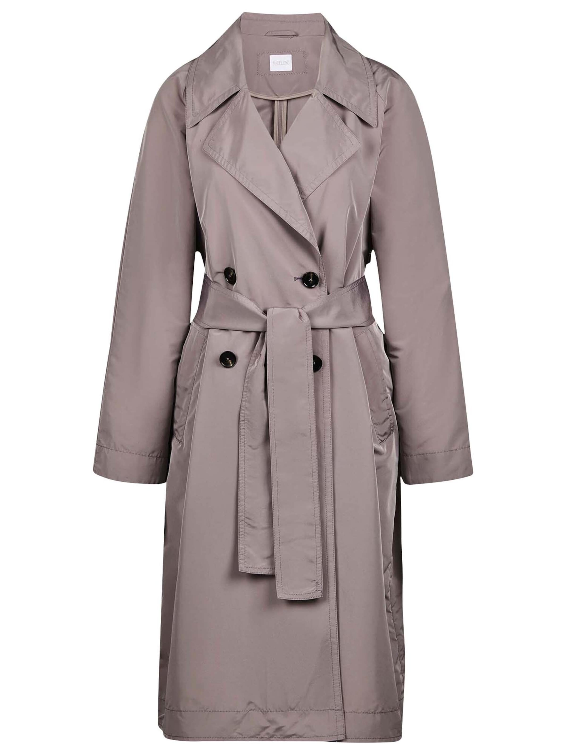 Manteau mi-saison MADELEINE en violet : devant