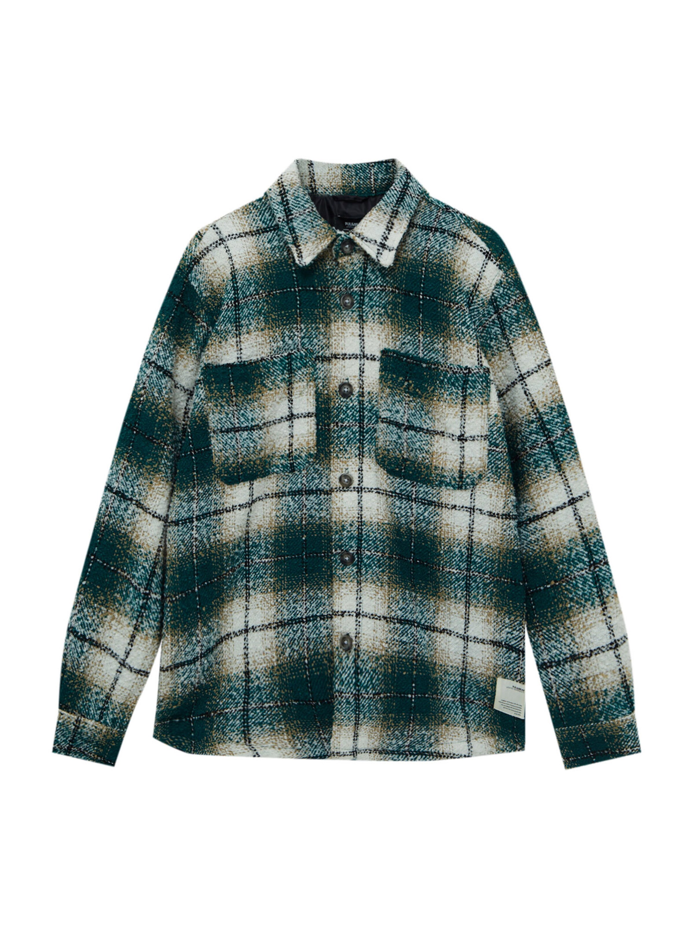 Veste mi-saison Pull&Bear en vert : devant