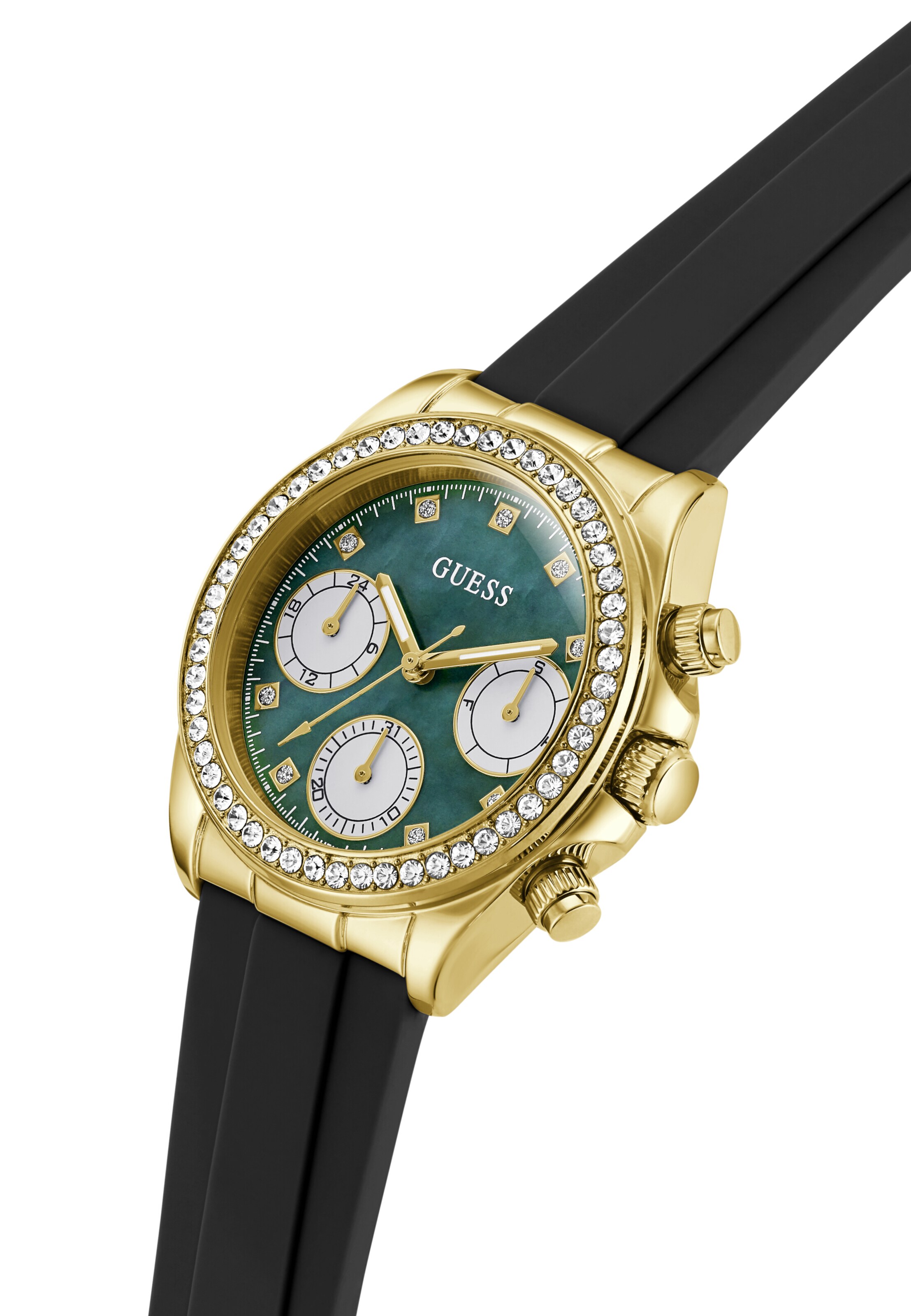 GUESS Analogt ur 'Victoria' i sort