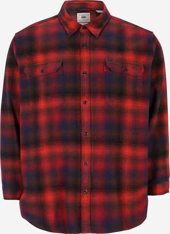 Levi's® Big & Tall Comfort Fit Hemd 'Big Jackson Worker' in Rot: predná strana