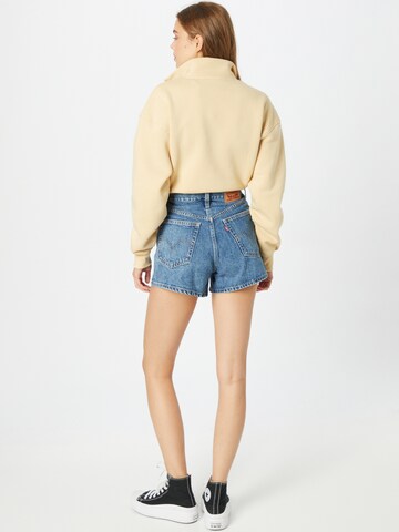 LEVI'S ® Normalny krój Jeansy 'High Waisted Mom Short' w kolorze niebieski