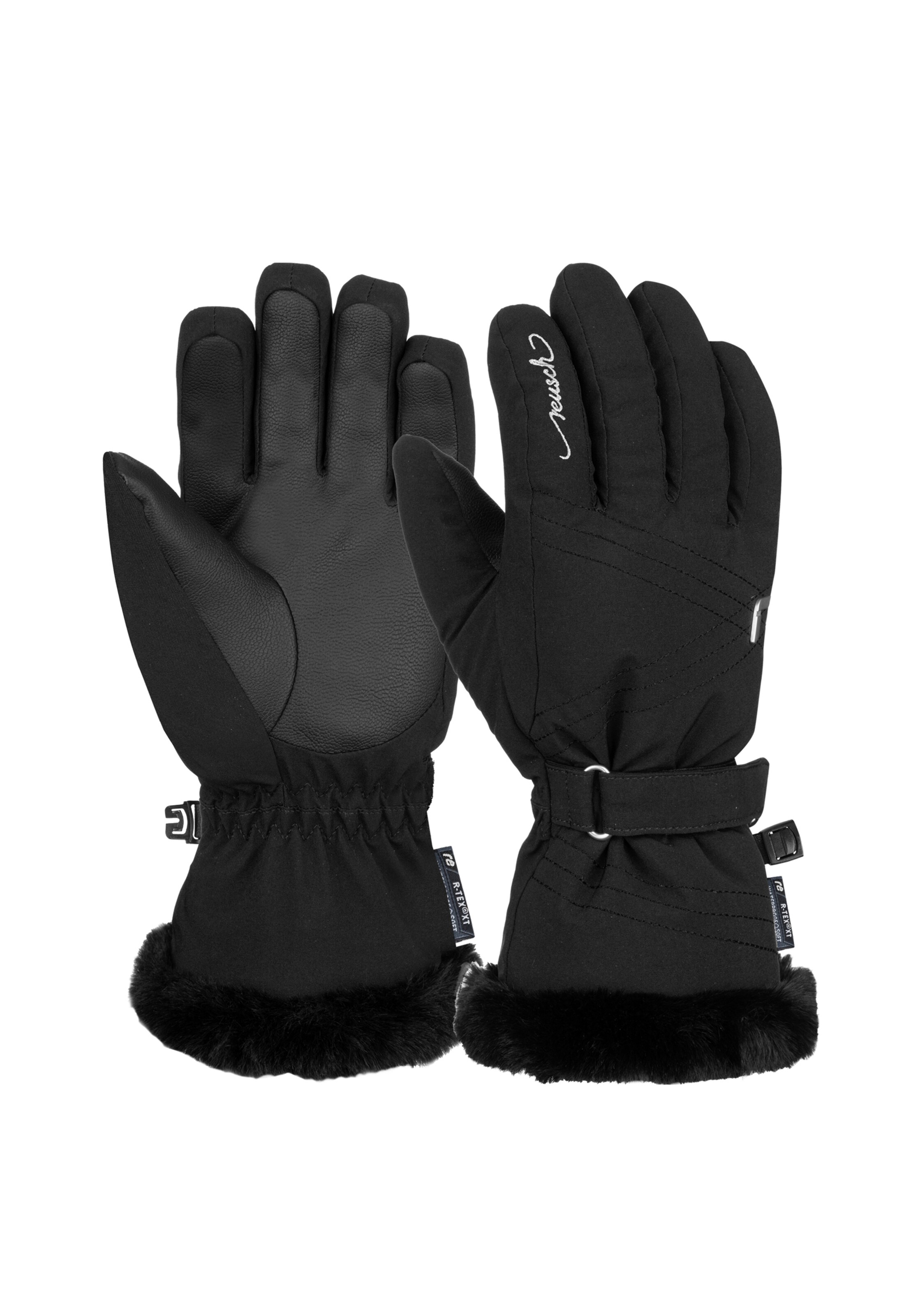REUSCH Fingerhandschuhe 'Stella R-TEX® XT Junior' in Schwarz: Vorderseite