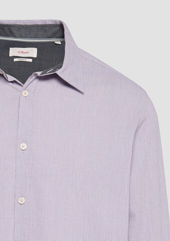 s.Oliver Regular fit Overhemd in Lila
