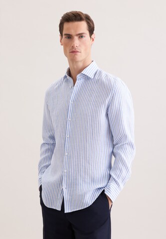 SEIDENSTICKER Comfort fit Business shirt in Blue: front