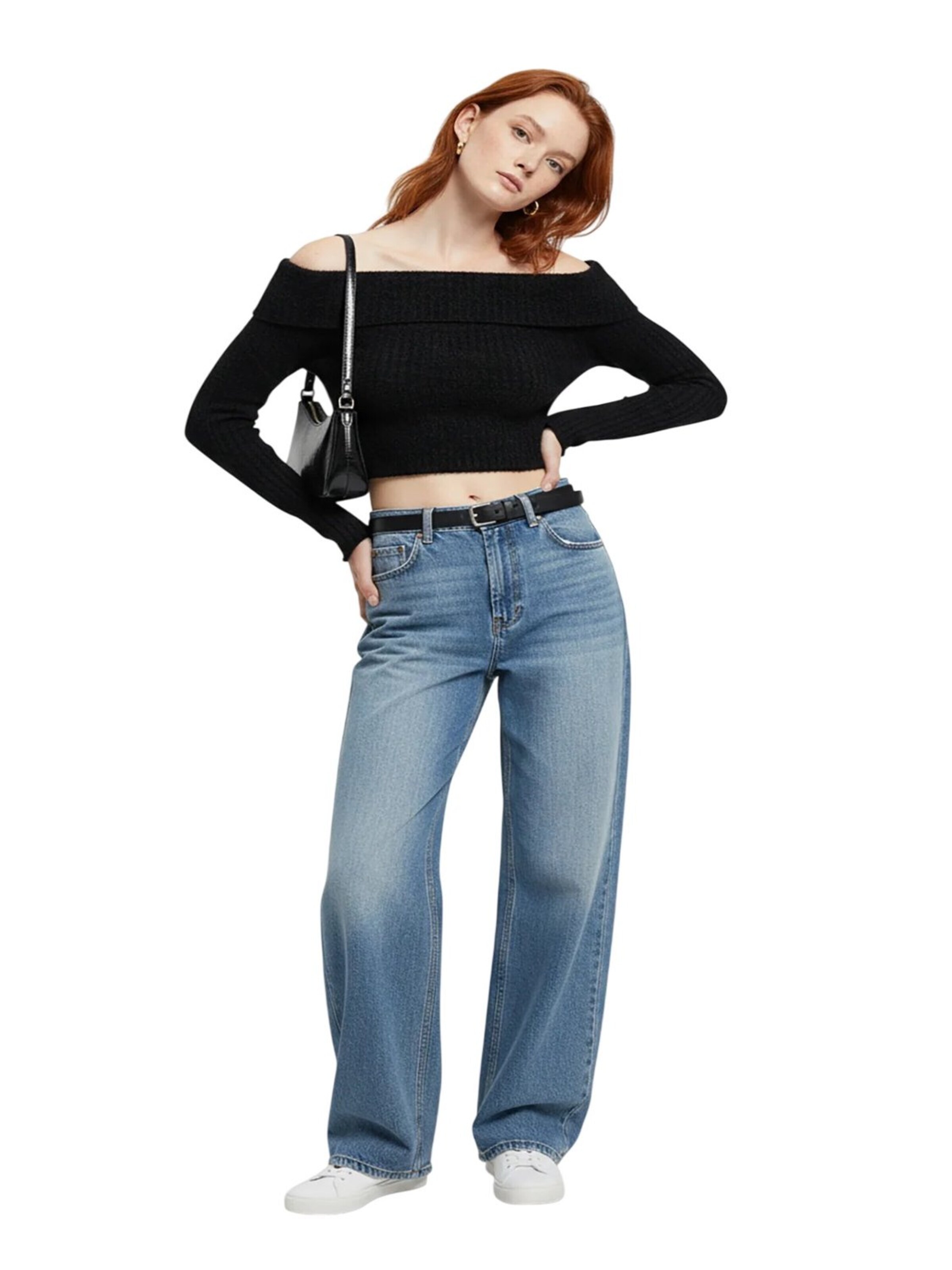 Alexa Dash Pullover in Schwarz