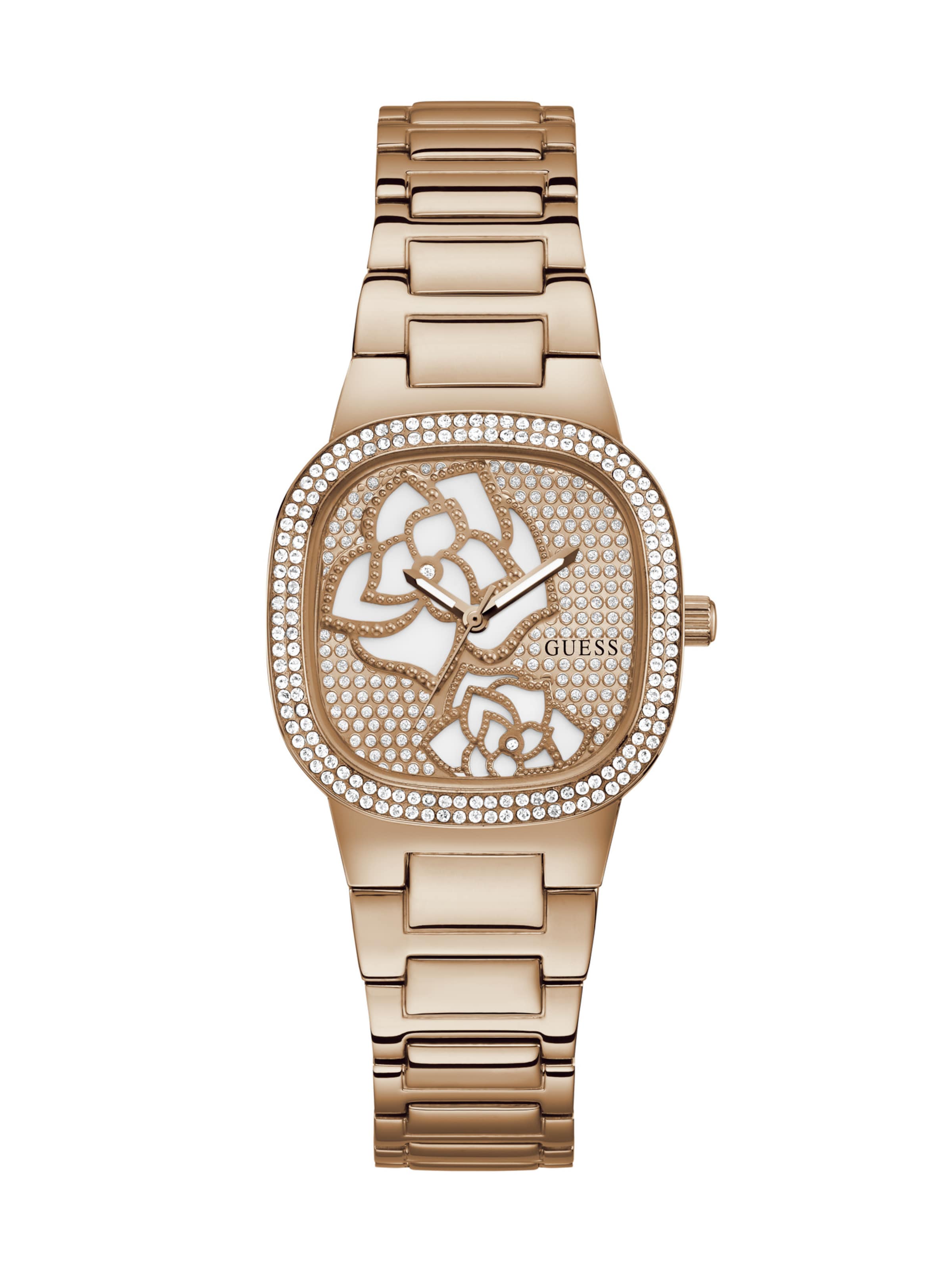 Orologio analogico 'ROSE BUD' di GUESS in oro: frontale