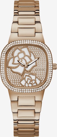 GUESS Analog Watch 'ROSE BUD' in Gold: front