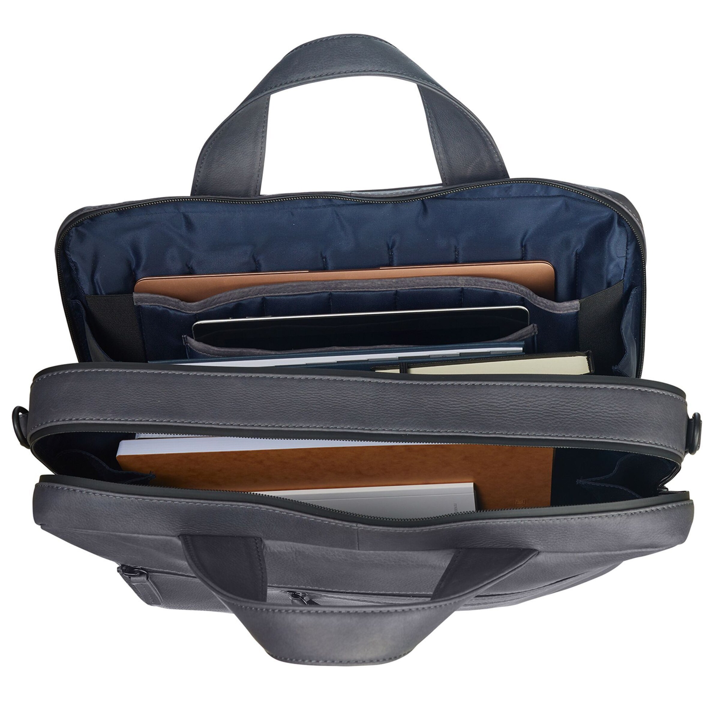 LEONHARD HEYDEN Document Bag in Grey