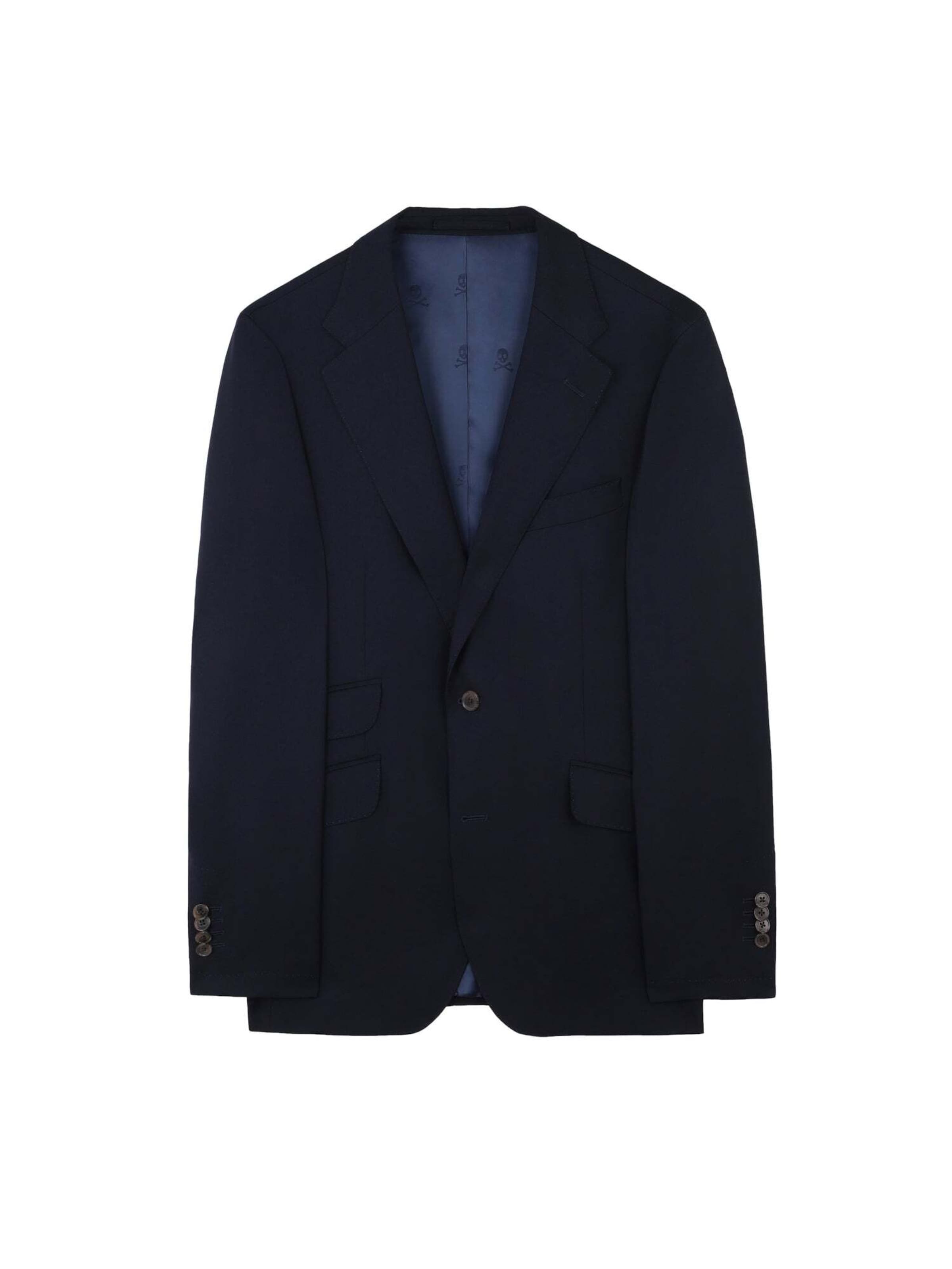 Scalpers Regular Fit Nos Class Blazer ' ' in Blau: Vorderseite