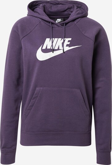 Nike Sportswear Sweat-shirt en violet foncé / blanc, Vue avec produit