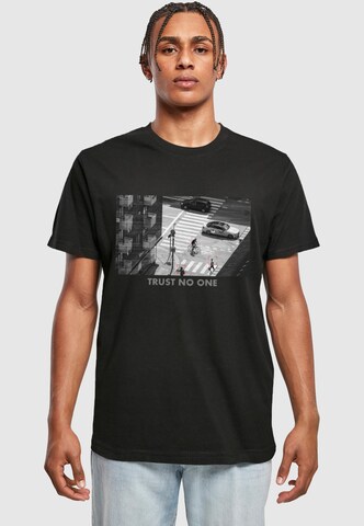 T-Shirt 'Trust No One' Mister Tee en noir : devant