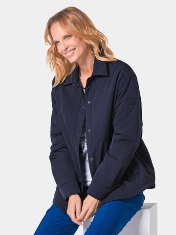 Goldner Jacke in Blau