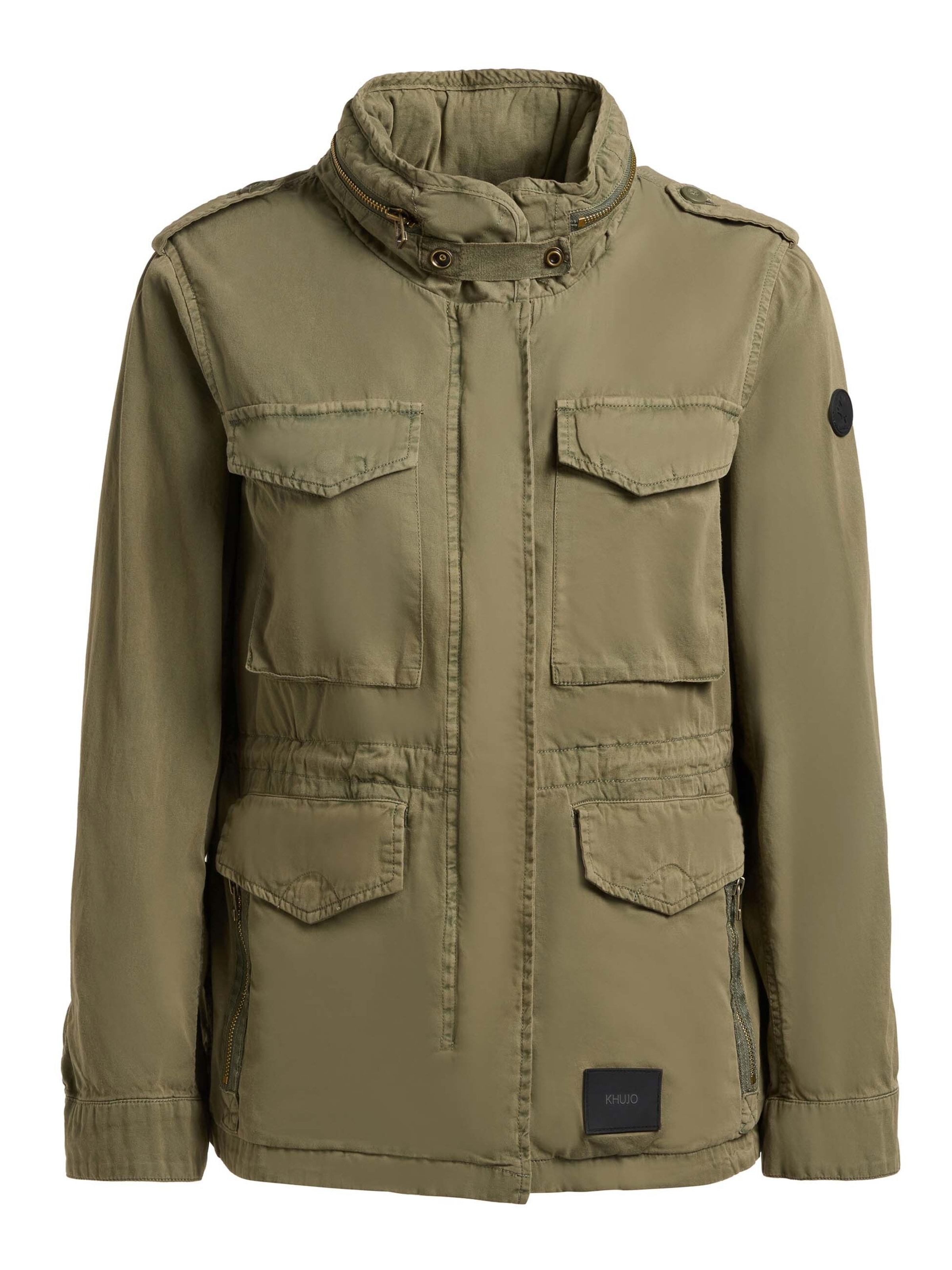 Veste mi-saison 'Nori' khujo en vert : devant