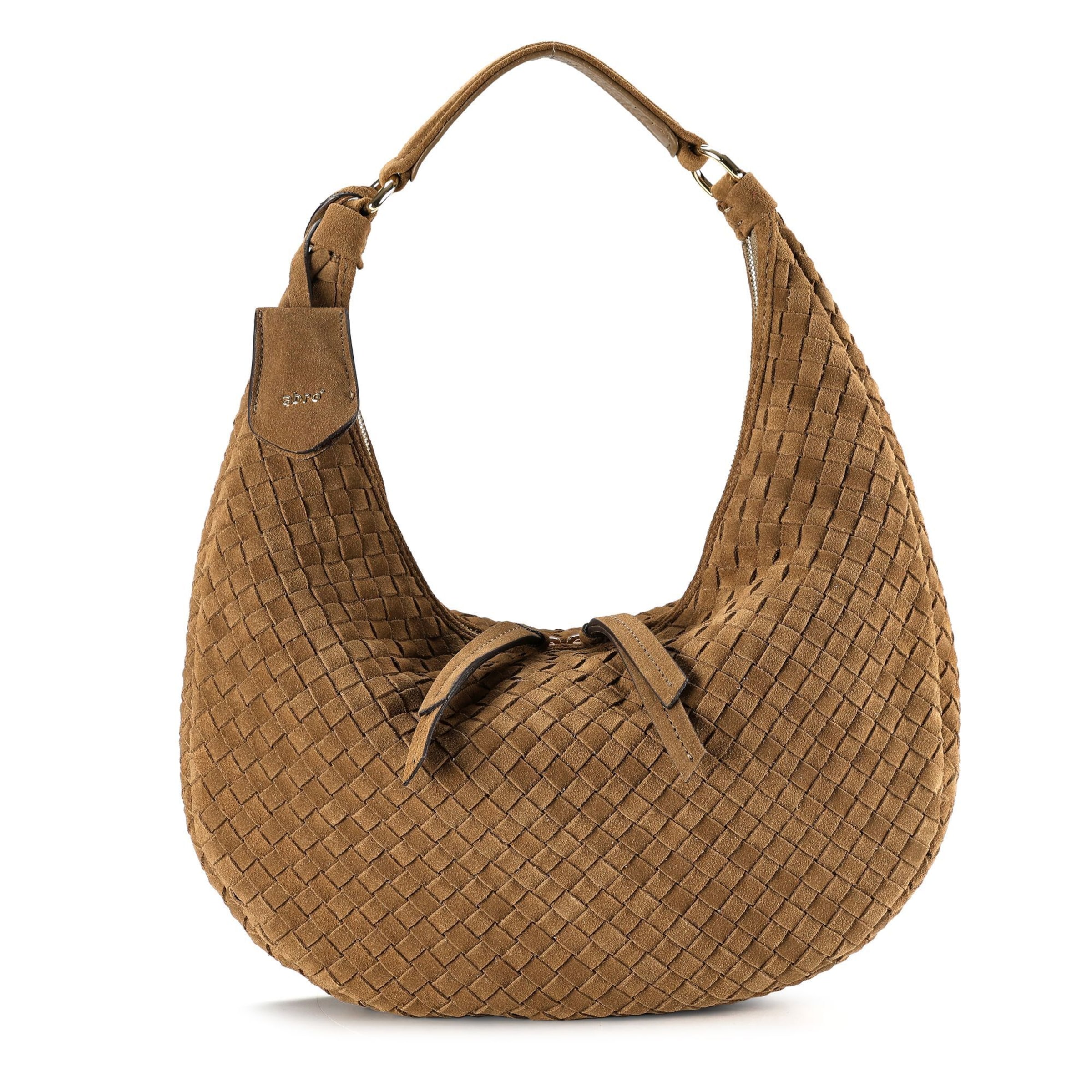 Borsa a spalla 'Nana' di ABRO in verde: frontale