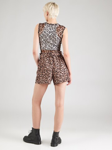 ABOUT YOU Loose fit Trousers 'Leona' in Brown
