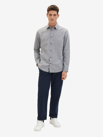 Coupe regular Chemise TOM TAILOR en bleu