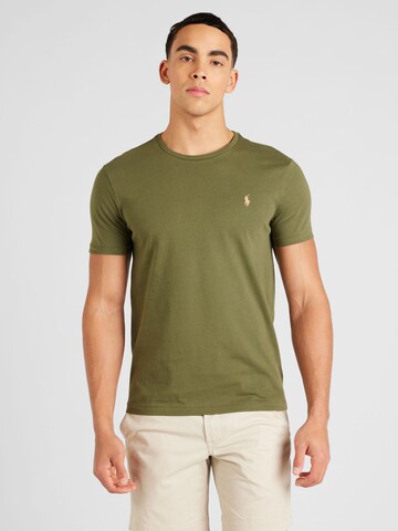 Coupe regular T-Shirt Polo Ralph Lauren en vert : devant