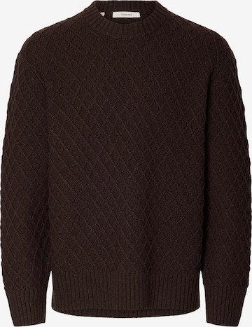 SELECTED - Jersey en marrón: frente