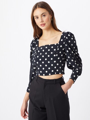 Camicia da donna di Miss Selfridge in nero: frontale