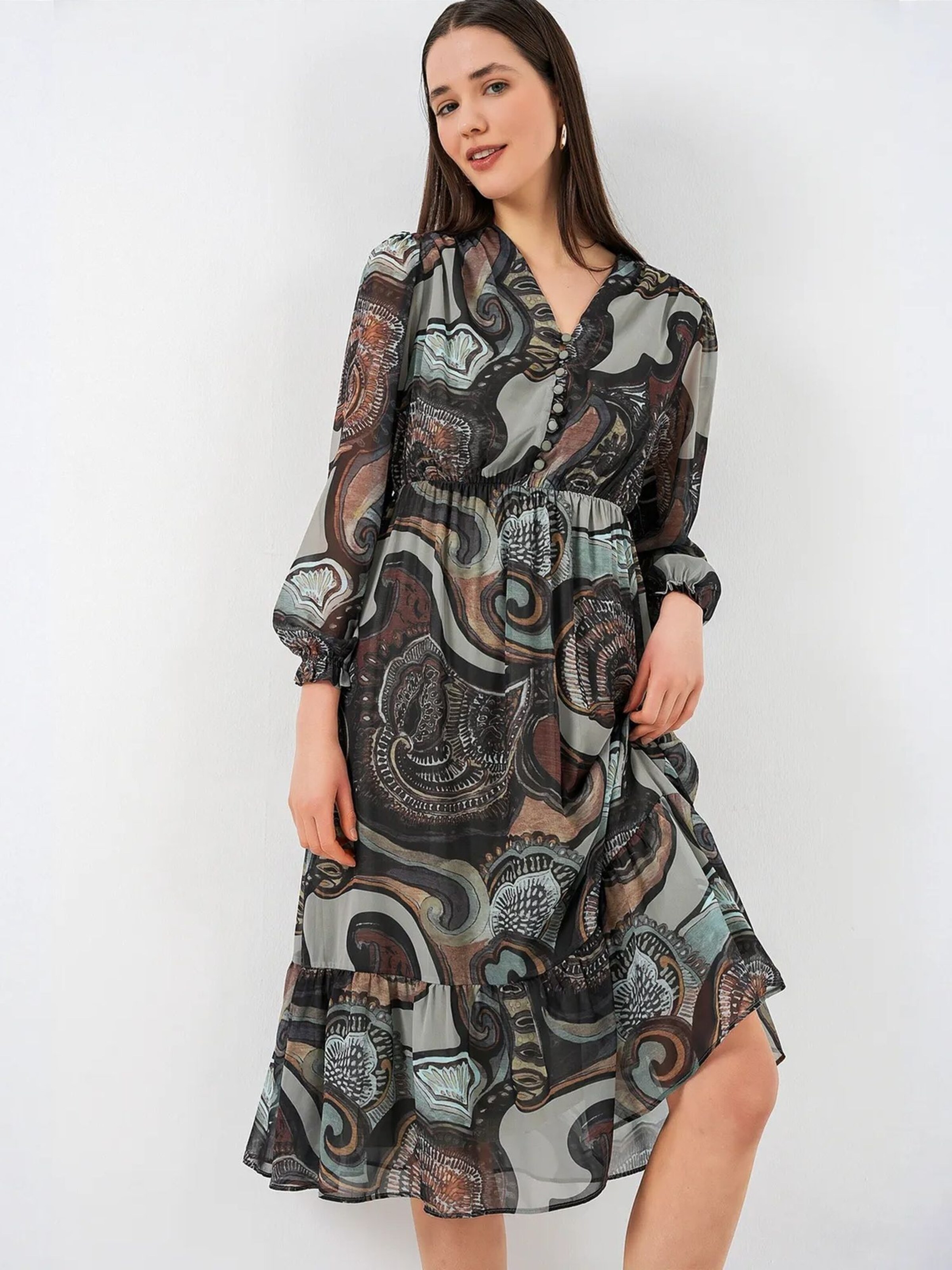 Bigdart Dress in Mixed colors