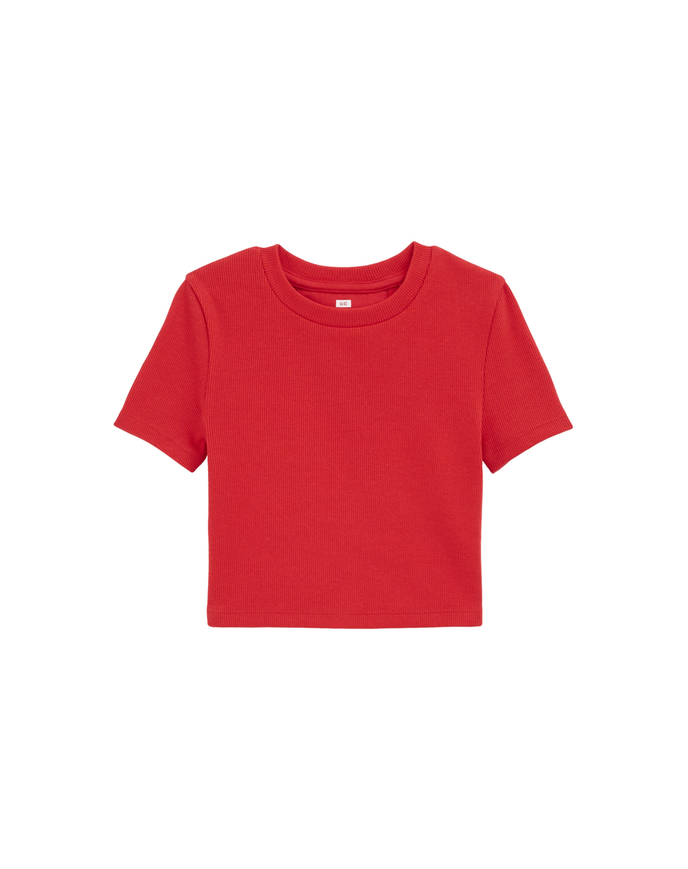 T-Shirt WE Fashion en rouge : devant
