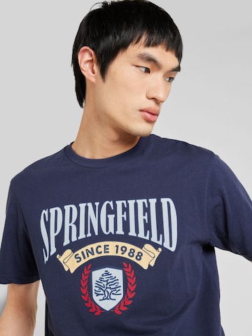 T-Shirt Springfield en bleu