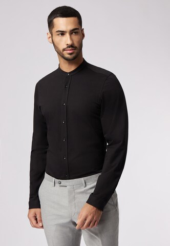 ROY ROBSON Regular fit Overhemd in Zwart: voorkant