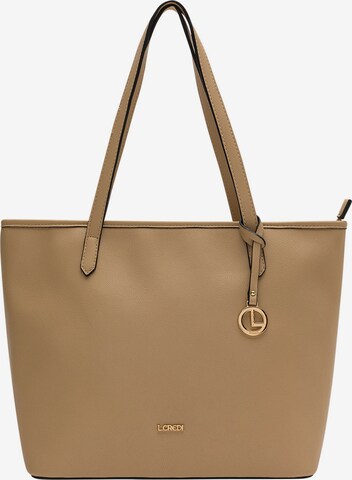 L.CREDI Shopper 'Nilo' in Brown: front