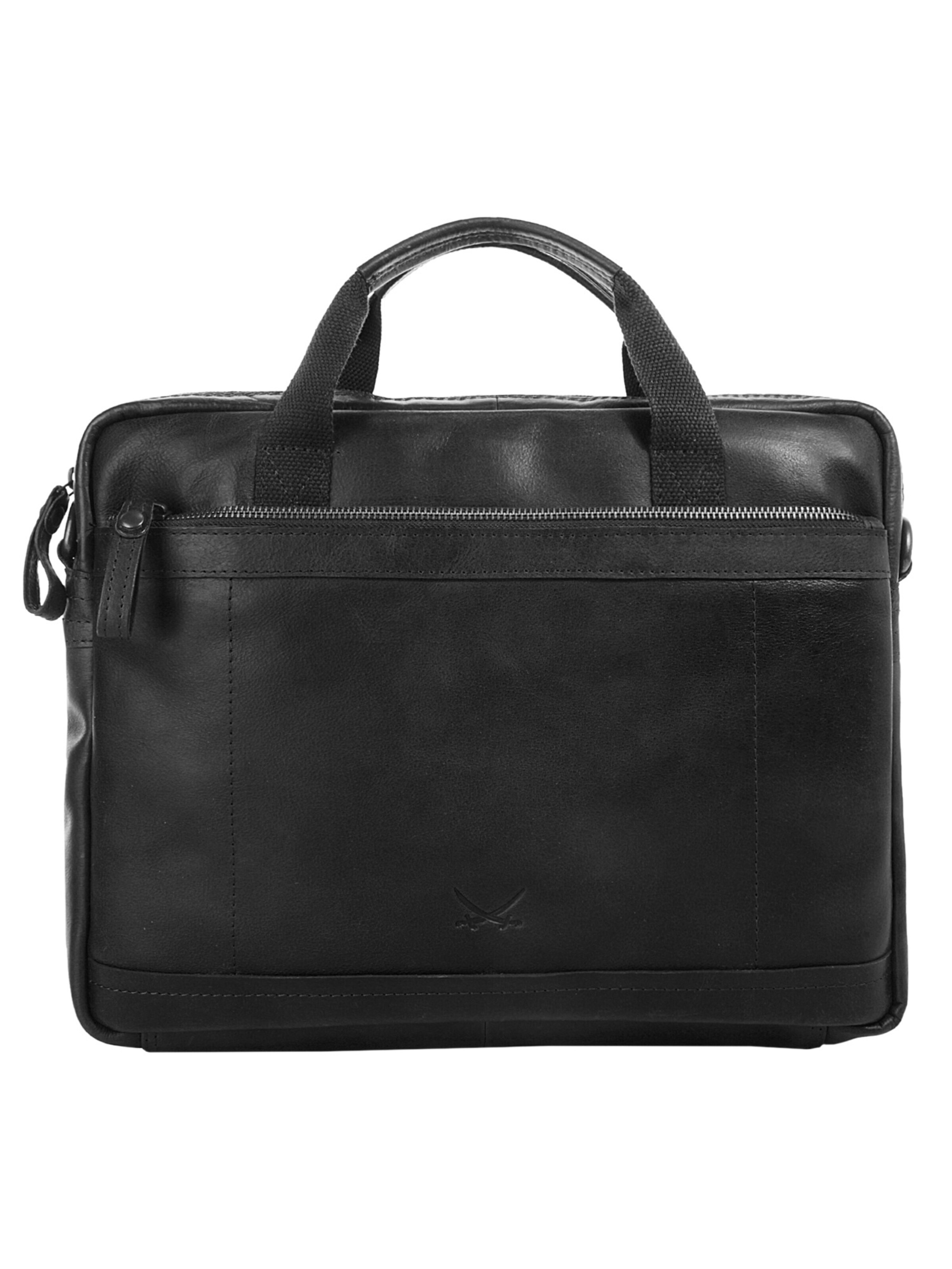 SANSIBAR Briefcase in Black: front