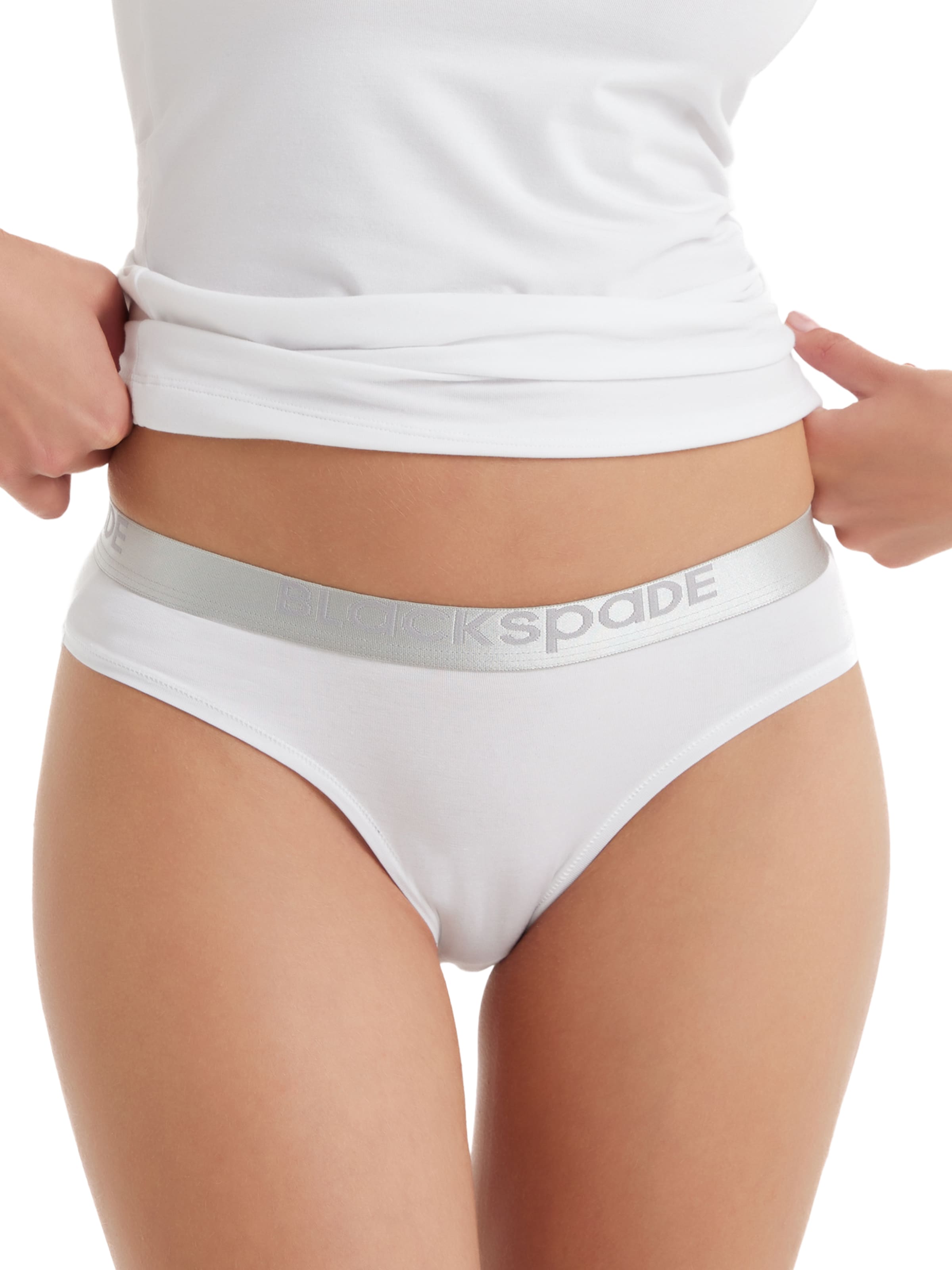Slip Blackspade en blanc : devant
