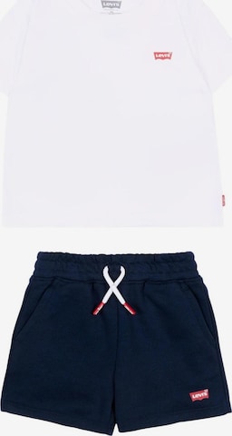 Set 'LVB BATWING TEE KNIT SHIRT S' Levi's Kids en blanc : devant