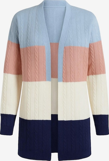 Stil Diva Strickjacke in ecru / navy / hellblau / rosa, Produktansicht
