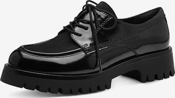 Scarpa stringata di Tamaris in nero: frontale