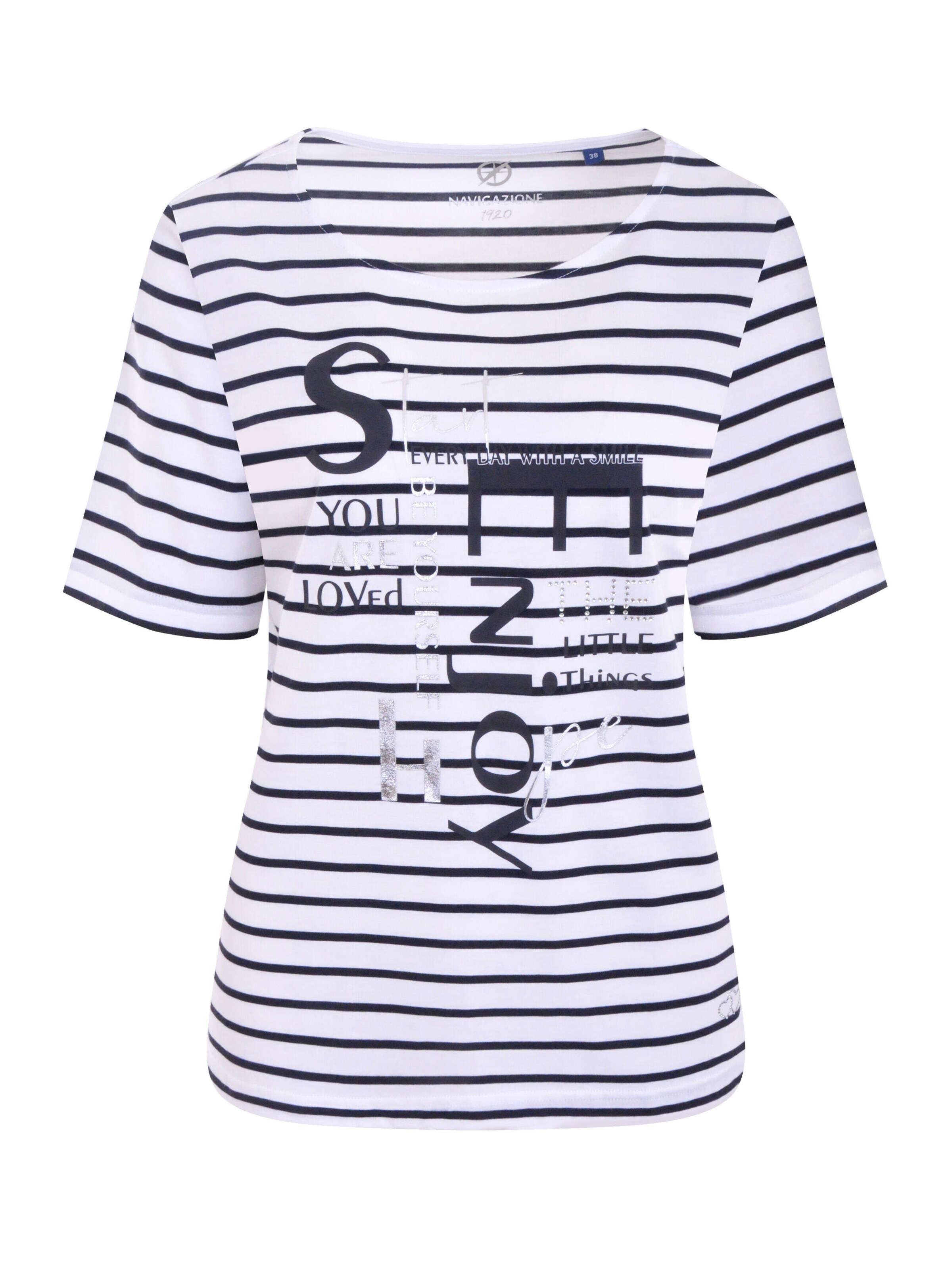 Navigazione Shirt in Weiß: Vorderseite