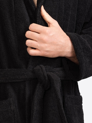 celodoro Long Bathrobe 'Home & Spa Collection' in Black