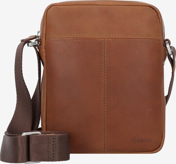 Esquire Crossbody Bag in Brown: front