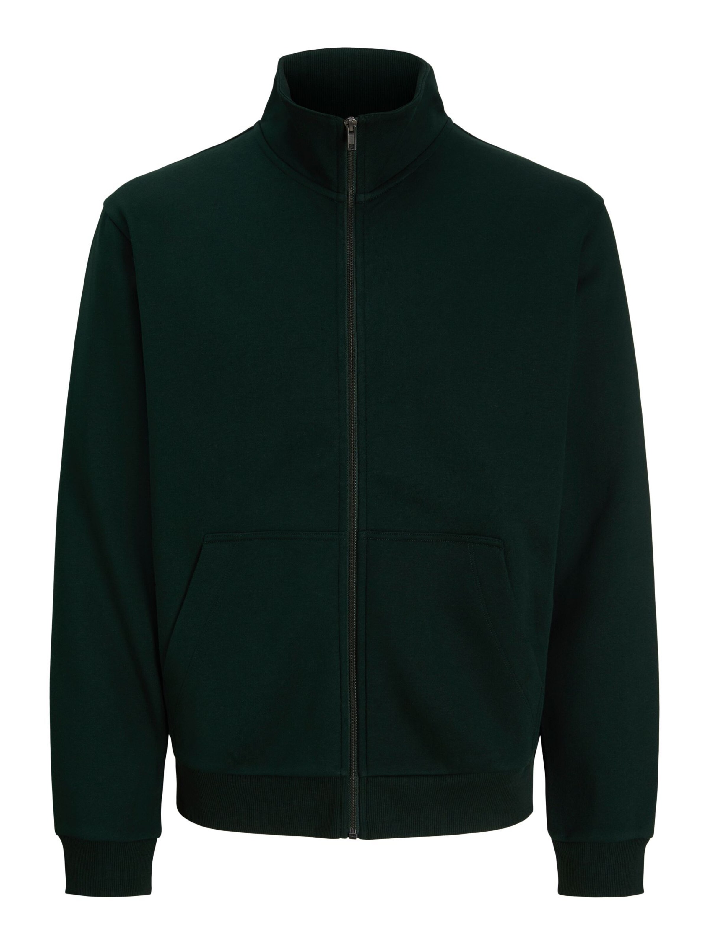 JACK & JONES Sweatjakke i L i mørkegrøn, Produktvisning