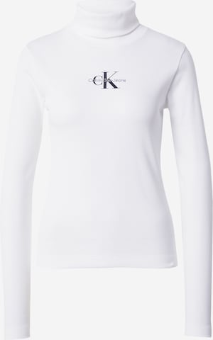 Calvin Klein Jeans Shirt in Wit: voorkant