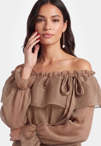 faina Bluse in Braun